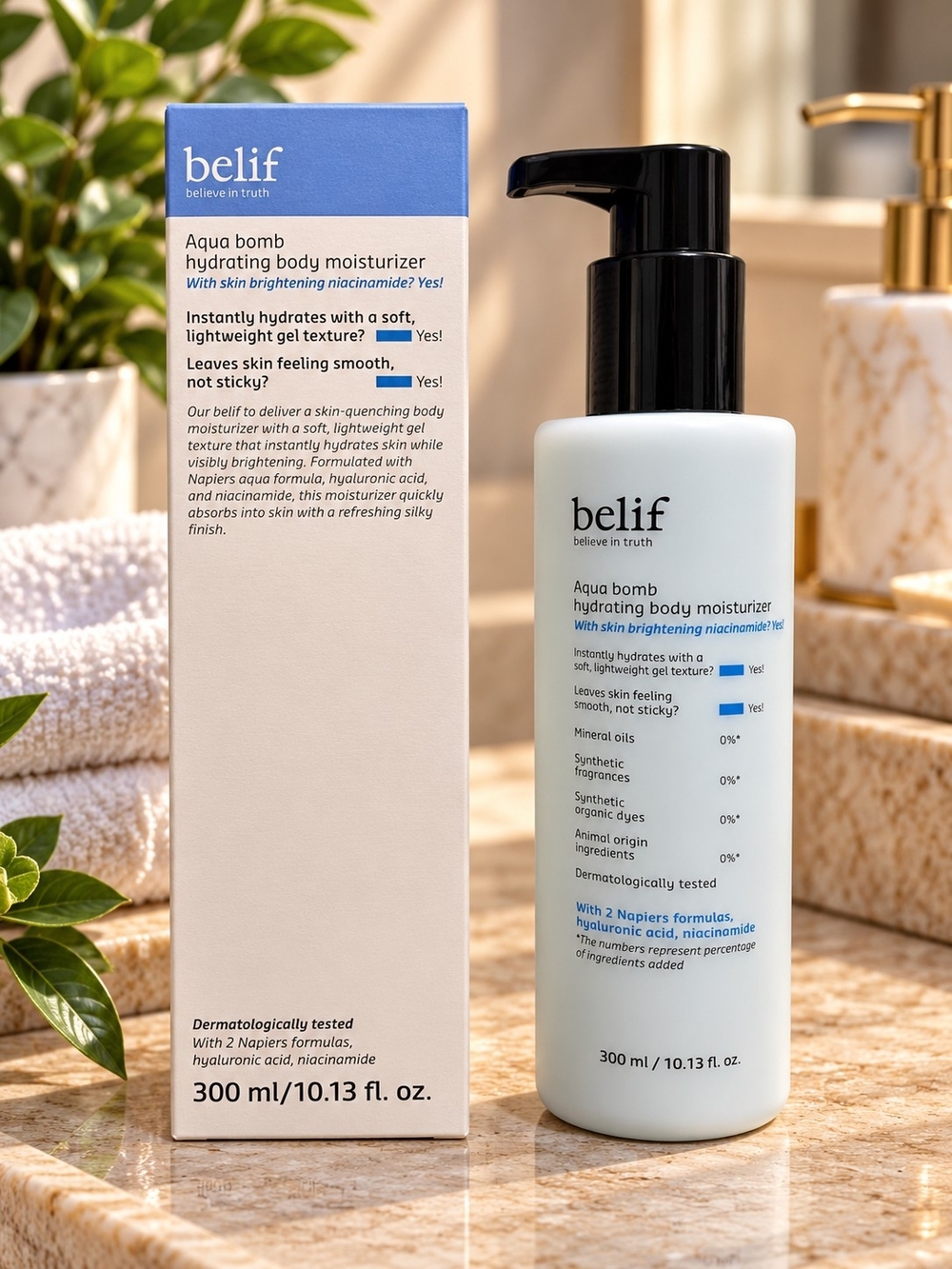 belif Aqua Bomb Hydrating Body Moisturizer 10.13 fl. oz. (300 mL)